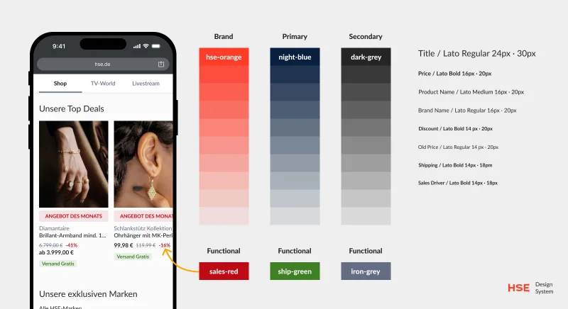 Design system foundations across web and app